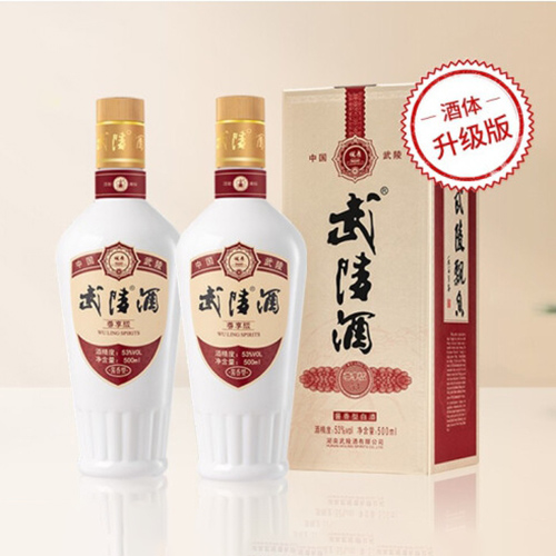 [정품]우링주. 표향,존향판(주체승급판)(武陵酒. 飘香尊享版(酒体升级版)) 500ml, 53%Vol