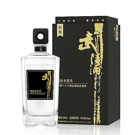 [정품]우링주. 경장(武陵酒. 轻酱) 375ml, 53%Vol
