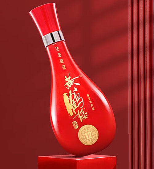 [정품]황허뤄주. 생태원장12(黄鹤楼酒  生态原浆12) 500ml, 42%Vol