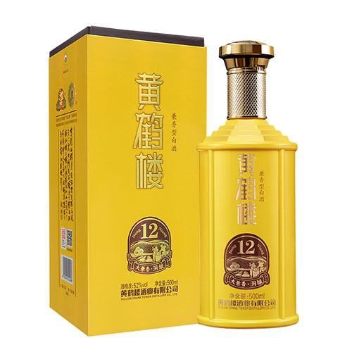 [정품]황허뤄주. 동양12(黄鹤楼酒, 洞酿12) 500ml, 52%Vol