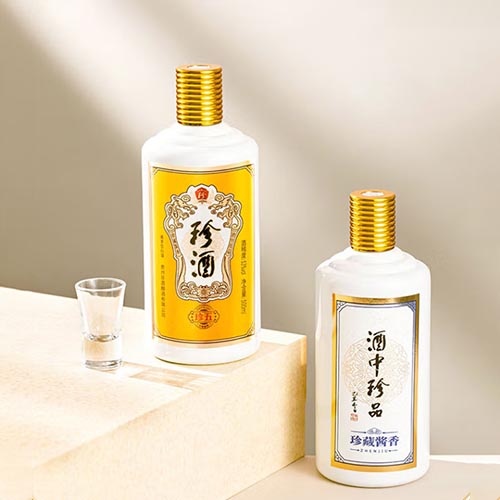 [정품]쩐주, 진5 금장판(珍酒. 珍五,金装版) 500ml, 53%Vol