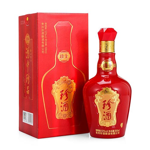 [정품]쩐주, 진10(珍酒. 珍十) 500ml, 53%Vol