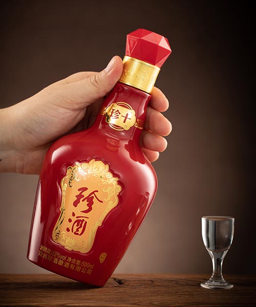 [정품]쩐주, 진10(珍酒. 珍十) 500ml, 53%Vol