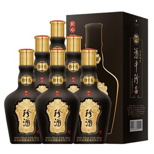 [정품]쩐주, 진15장 심판(珍酒. 珍十五 匠心) 500ml, 53%Vol