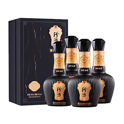 [정품]쩐주, 진30흑금판(珍酒. 珍三十黑金版) 500ml, 53%Vol