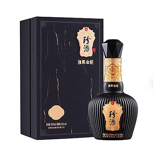 [정품]쩐주, 진30흑금판(珍酒. 珍三十黑金版) 500ml, 53%Vol
