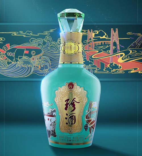 [정품]쩐주, 성세진례(珍酒. 盛世珍礼) 500ml, 53%Vol