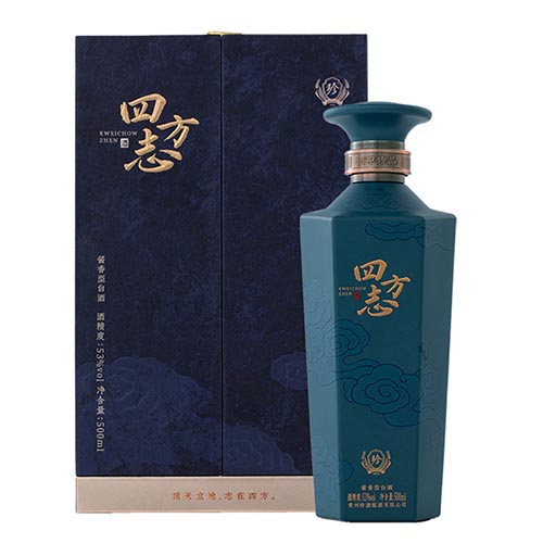[정품]쩐주, 사방지(珍酒. 四方志) 500ml, 53%Vol