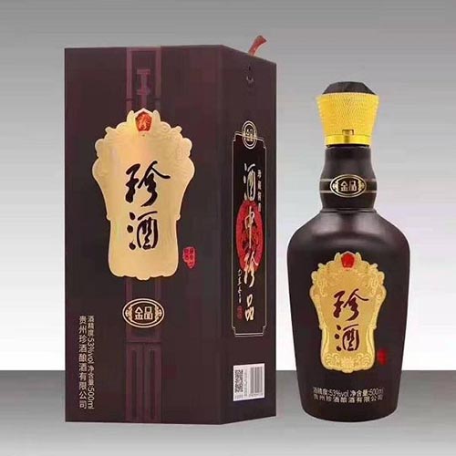 [정품]쩐주, 금품(珍酒. 金品) 500ml, 53%Vol