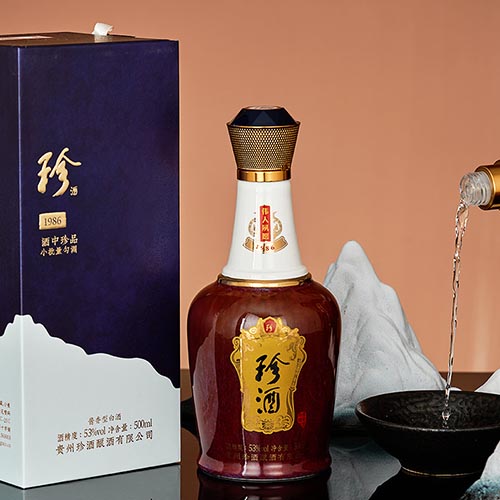 [정품]쩐주, 주중진품 1986(珍酒. 酒中珍品1986) 500ml, 53%Vol
