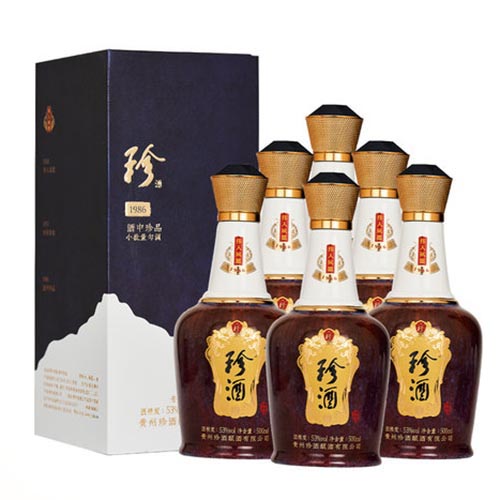 [정품]쩐주, 주중진품 1986(珍酒. 酒中珍品1986) 500ml, 53%Vol