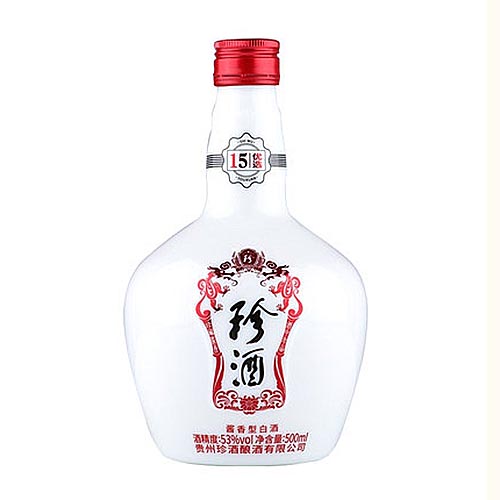 [정품]쩐주, 15우선(珍酒. 十五优选) 500ml, 53%Vol