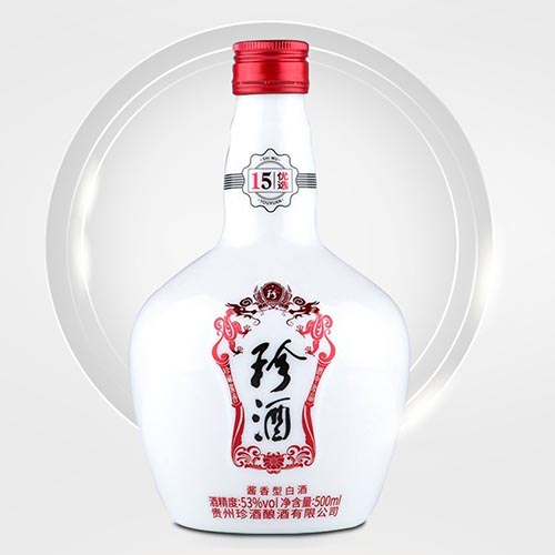 [정품]쩐주, 15우선(珍酒. 十五优选) 500ml, 53%Vol