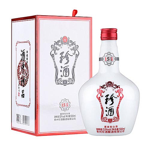 [정품]쩐주, 15우선(珍酒. 十五优选) 500ml, 53%Vol