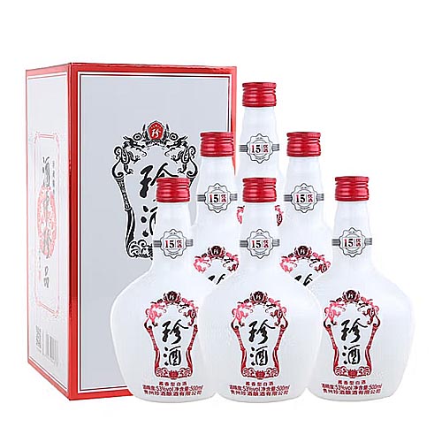 [정품]쩐주, 15우선(珍酒. 十五优选) 500ml, 53%Vol