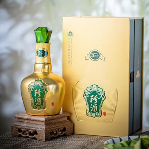 [정품]쩐주, 금색진30(珍酒. 金色珍三十) 500ml, 53%Vol