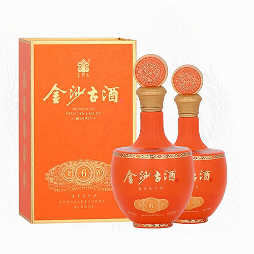 [정품]진사구주, 년분노주6년(金沙古酒. 年份老酒6年) 500ml, 53%Vol