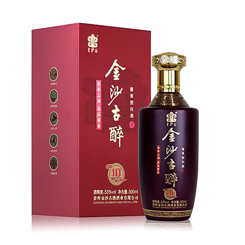 [정품]진사구주, 고취10 (金沙古酒. 古醉10) 500ml, 53%Vol