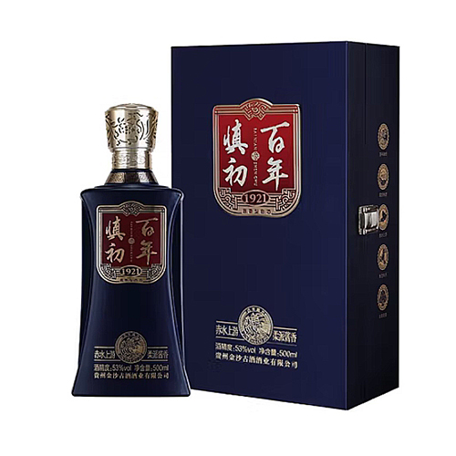 [정품]진사구주, 백년진초.표품 (金沙古酒. 百年慎初.标品) 500ml, 53%Vol