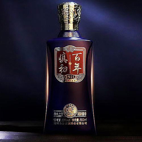 [정품]진사구주, 백년진초.표품 (金沙古酒. 百年慎初.标品) 500ml, 53%Vol