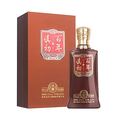 [정품]진사구주, 백년진초.진장 (金沙古酒. 百年慎初.珍藏) 500ml, 53%Vol