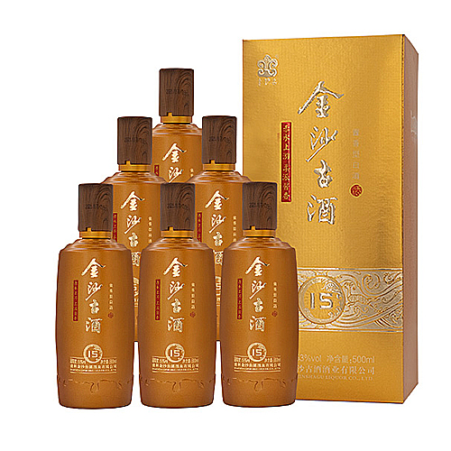 [정품]진사구주, 고15 (金沙古酒. 古15) 500ml, 53%Vol
