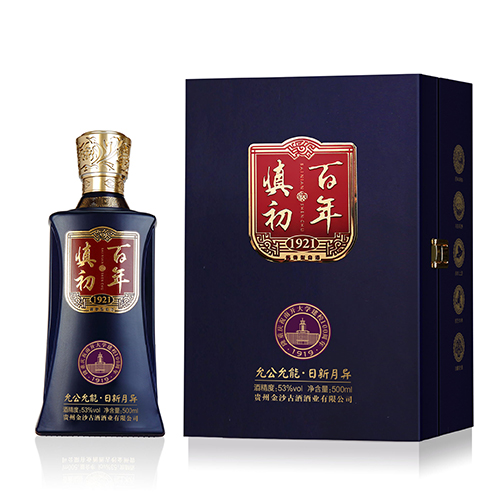 [정품]진사구주, 백년신초.표품남개 (金沙古酒. 百年慎初.标品南开) 500ml, 53%Vol