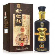 [정품]료수첸주. 진교 10(榆树钱酒, 陈窖 10) 500ml, 52%Vol