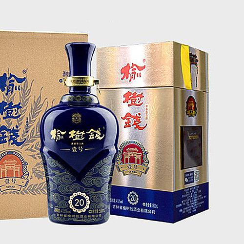 [정품]료수첸주. 전장1호(榆树钱酒, 典藏壹号) 500ml, 41.8%Vol