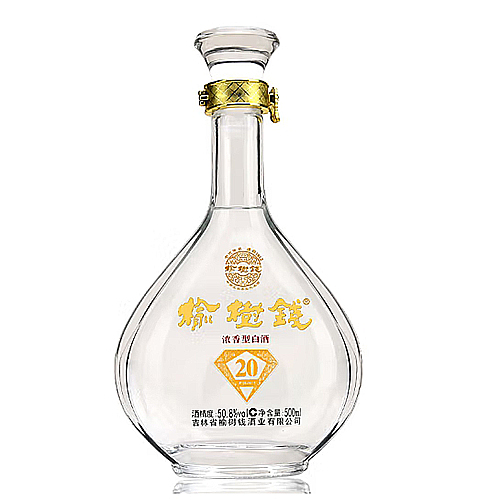 [정품]료수첸주. 찬석20(榆树钱酒, 钻石20) 500ml, 50.8%Vol