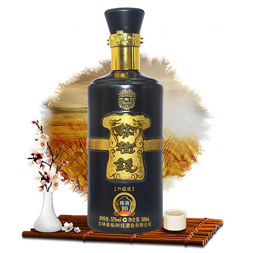 [정품]료수첸주. 진교10(榆树钱酒, 陈窖10) 500ml, 52%Vol