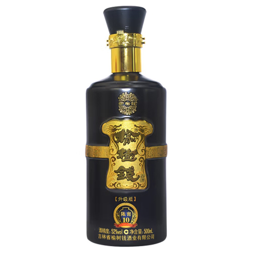 [정품]료수첸주. 진교10(榆树钱酒, 陈窖10) 500ml, 52%Vol