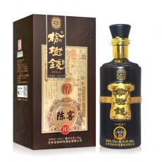 [정품]료수첸주. 진교10(榆树钱酒, 陈窖10) 500ml, 52%Vol