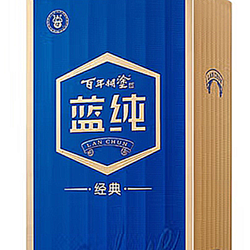 [정품]바이니엔후투. 람순경전(百年糊涂, 蓝纯经典) 500ml, 33%Vol