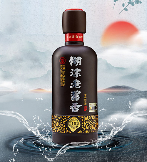 [정품]바이니엔후투. 호도노장향10 (百年糊涂,糊涂老酱香10) 500ml, 52%Vol