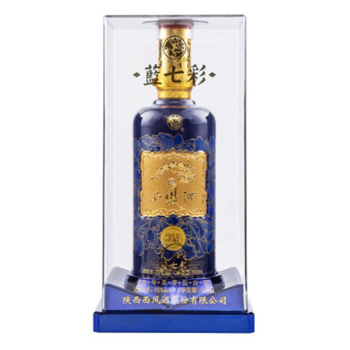 [정품]시펑주, 람칠채30년(西凤酒, 蓝七彩30年) 500ml, 45%Vol