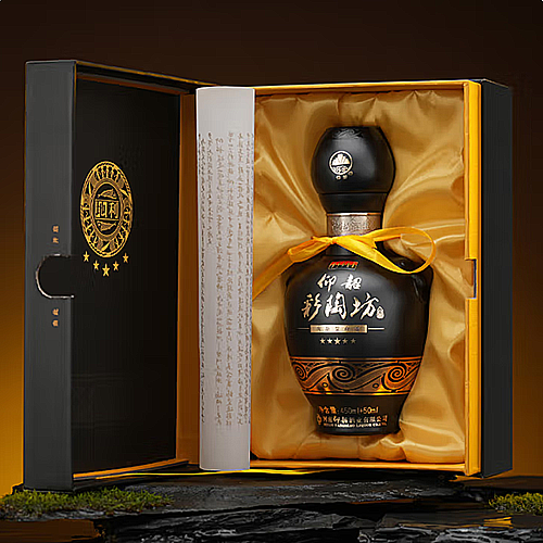 [정품]양샤오차이타오팡(仰韶彩陶坊), 흑금오성지리(黑金五星地利) 46% 450ml+70% 50ml