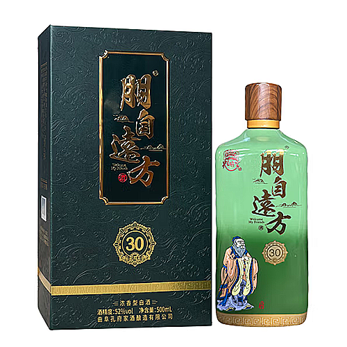 [정품]콩푸쟈주(孔府家酒). 붕자원방30(朋自远方30) 500ml, 52%vol.