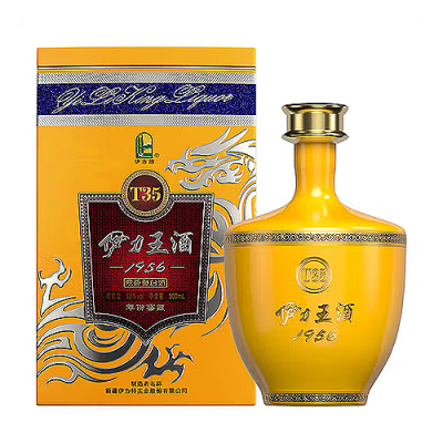 [정품]이리터(伊力特), 이력왕주 1956, 황왕T35(伊力王酒1956 黄王T35) 500ml, 52%Vol,