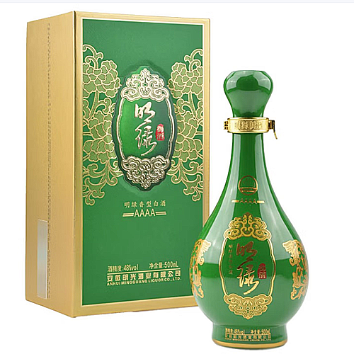 [정품]밍광주(明光酒), 명록어주 4A(明绿御酒 4A) 500ml, 48%Vol.
