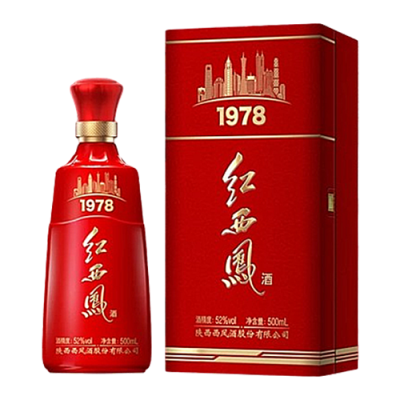 [정품]시펑주(西凤酒). 홍서봉1978(红西凤1978) 52%Vol. 500ml