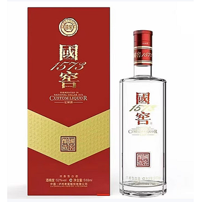 [정품]궈자오1573(国窖1573) 역접홍(易捷红) 52%vol. 518ml