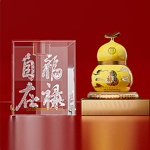 [정품]루저우라오자오(泸州老窖) 복록자재황(福禄自在黄) 52%vol, 999ml