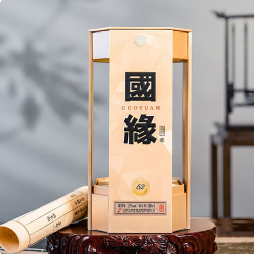 [정품]진스옌(今世缘) 국연사개(国缘四开) 500ml, 52%Vol
