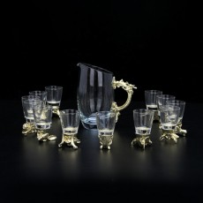 (酒具)12간지 바이주 술잔 세트 (크리스탈, 1+12, 3종 디자인)