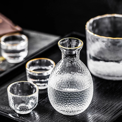 (酒具) 바이주 술잔 세트 (크리스탈 1+1+4, 2종 디자인)