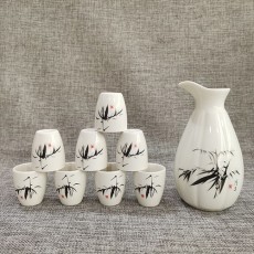 (酒具)바이주 술잔 세트 (도자기, 1+8, 15종 디자인)