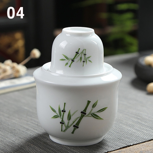 (酒具)바이주 술잔 세트 (도자기, 황주 겸용, 12종 디자인)