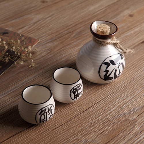 (酒具)바이주 술잔 세트 (도자기, 1+2)