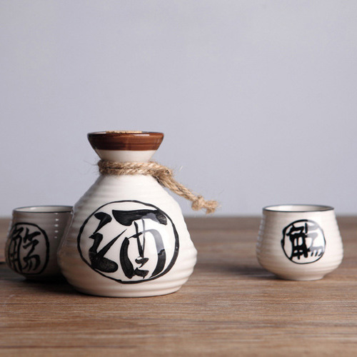 (酒具)바이주 술잔 세트 (도자기, 1+2)
